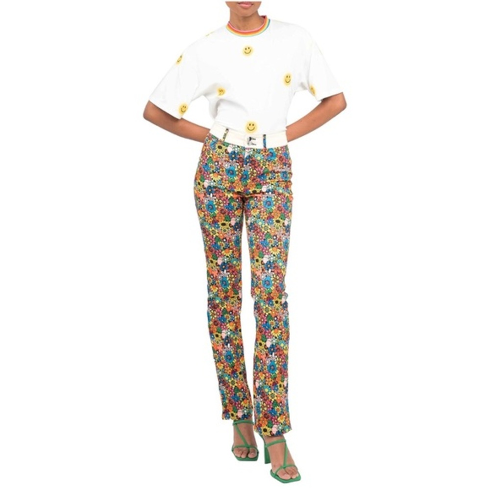 NWT BruceGlen Women's Printed Flare Jean SIZE 2